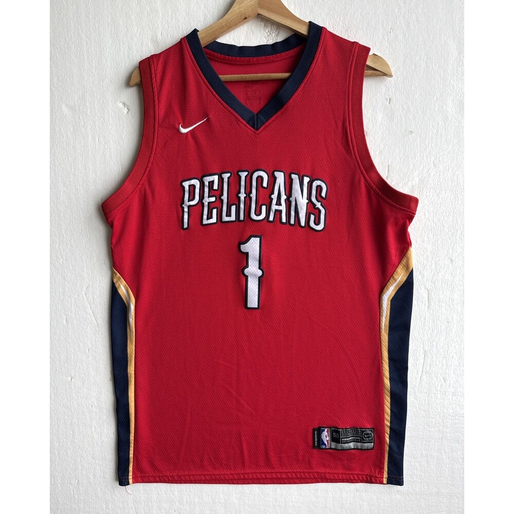 Nike Zion Williamson Jersey Men’s 50 New Orleans Pelicans NBA Vaporknit Sports